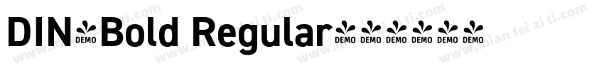 DIN-Bold Regular字体转换
